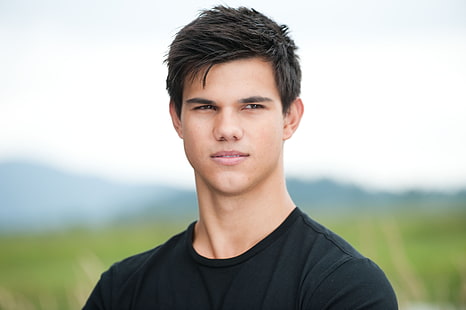 Taylor Lautner, taylor daniel lautner, taylor lautner, t-shirt, boy, Wallpaper HD HD wallpaper