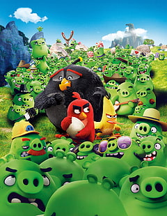 Rojo, Angry Birds, Bomba, 2016 Películas, Chuck, Fondo de pantalla HD HD wallpaper