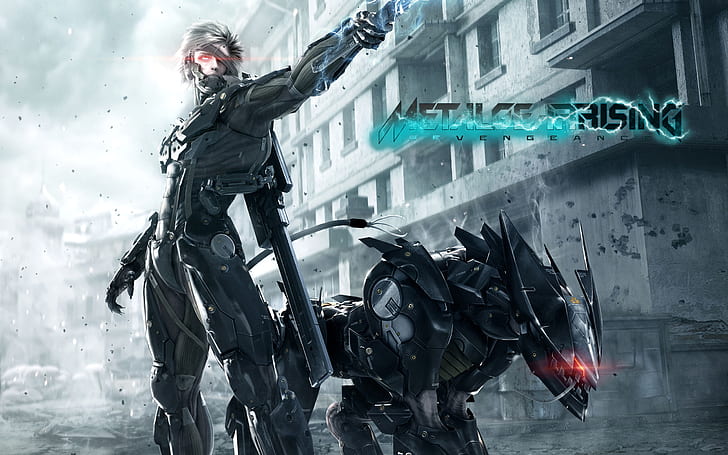 Metal Gear Rising Revengeance 3, игра за издигане на метални зъбни колела, издигане, метал, предавка, отмъщение, HD тапет