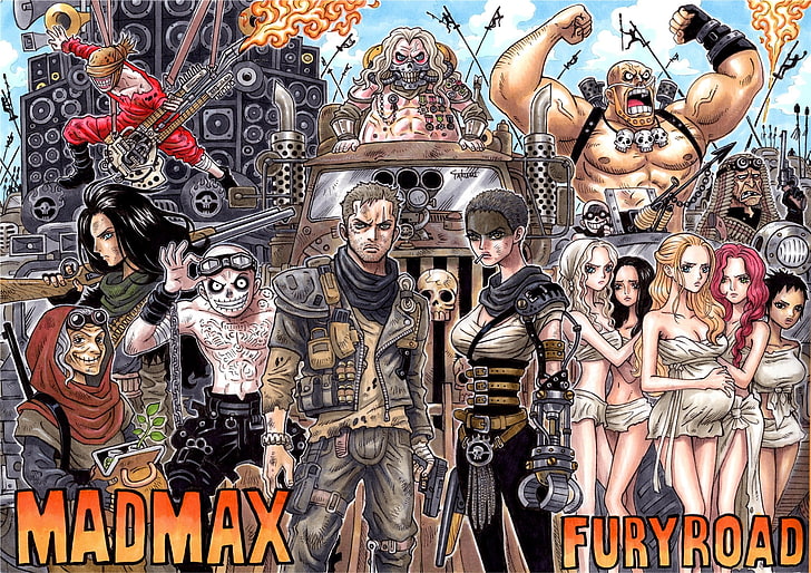 MadMax FuryRoad papel de parede digital, Mad Max, Mad Max: Estrada da Fúria, One Piece, HD papel de parede