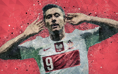 كرة القدم ، روبرت ليفاندوفسكي ، بولندي، خلفية HD HD wallpaper