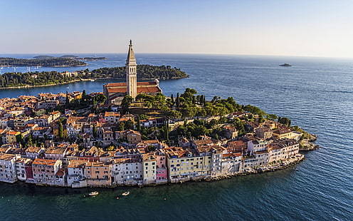 Luftaufnahme Von Rovinj, Kroatien, HD-Hintergrundbild HD wallpaper