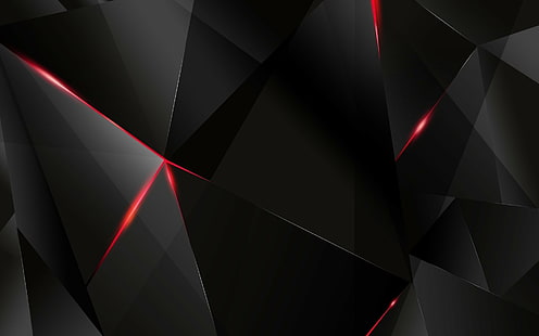 Nero, chiaro, scuro, figure, Sfondo HD HD wallpaper