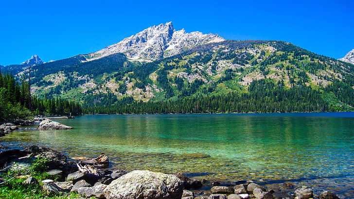 lac bleu montagne hd, Fond d'écran HD