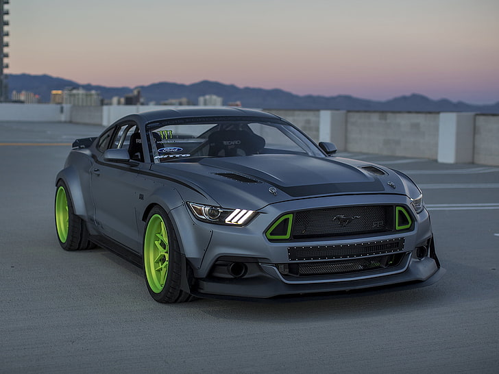 coupé noir, Concept, Mustang, Ford, le concept, RTR, 2014, Spec 5, Fond d'écran HD