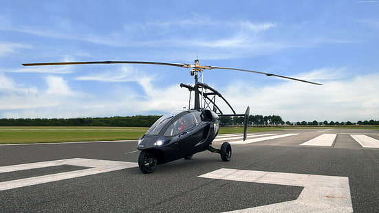 空飛ぶ車、Pal-v One、ヘリコプター、 HDデスクトップの壁紙 HD wallpaper