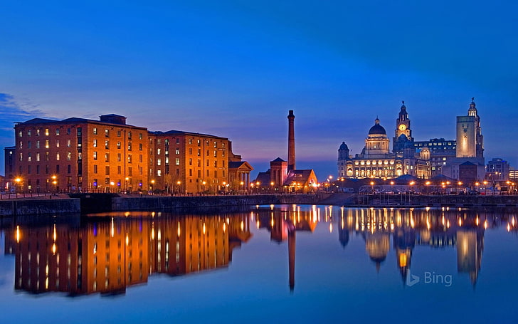 Liverpool Waterfront Merseyside 2018 Bing, HD-Hintergrundbild