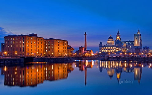 Liverpool Waterfront Merseyside 2018 Bing, HD-Hintergrundbild HD wallpaper