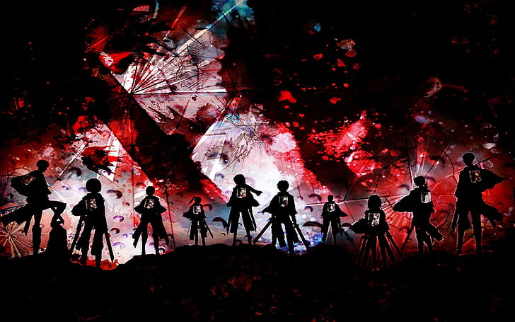 Titan karakterlerine saldırı, Shingeki ve Kyojin, HD masaüstü duvar kağıdı