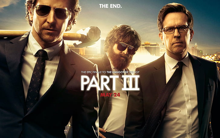 Movie, The Hangover Part III, Bradley Cooper, Ed Helms, Zach Galifianakis, HD wallpaper