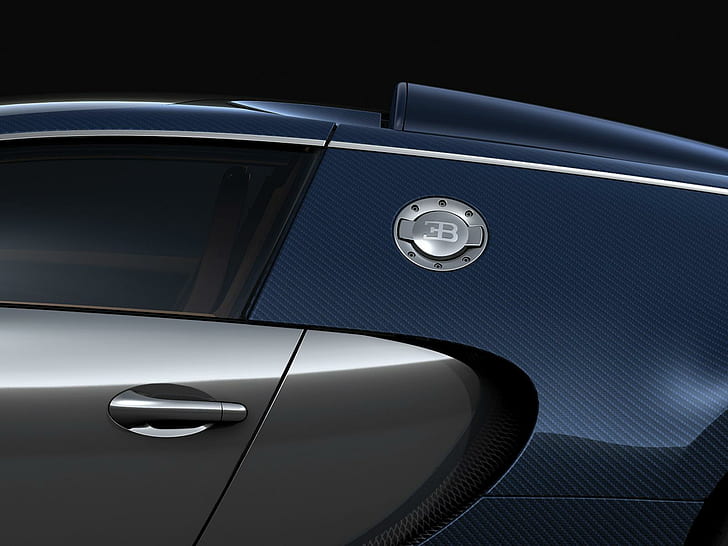 Bugatti Veyron Bleu Centenaire, 2009 bugatti veyron sang bleu, car, HD wallpaper