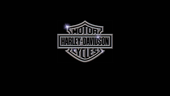 Harley Davidson motorcycle logo, minimalism, logo, motorcycle, brand, Harley-Davidson, wallpaper., HD wallpaper HD wallpaper