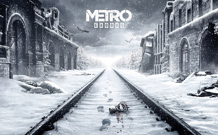 Metro Exodus 2018 4K, Spiele, Andere Spiele, Winter, Metro, Spiel, Eisenbahn, Shooter, Russland, Überleben, Exodus, Videospiel, 2018, postapocalyptic, HD-Hintergrundbild