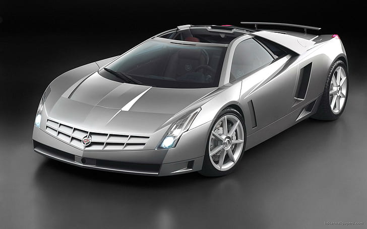 Cadillac Cien Concept 2, silver coupe, koncept, cadillac, cien, bilar, HD tapet