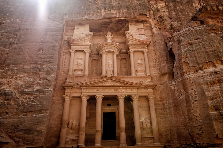 roca, Petra, Jordania, Fondo de pantalla HD