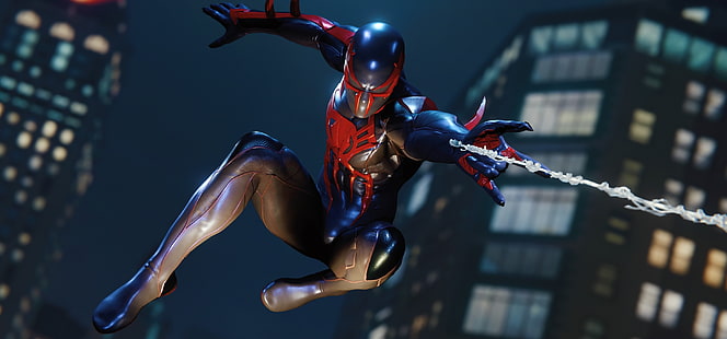 ألعاب الفيديو ، Spider-Man ، Spider-Man 2099 ، PlayStation 4 ، Spider-Man (2018)، خلفية HD HD wallpaper