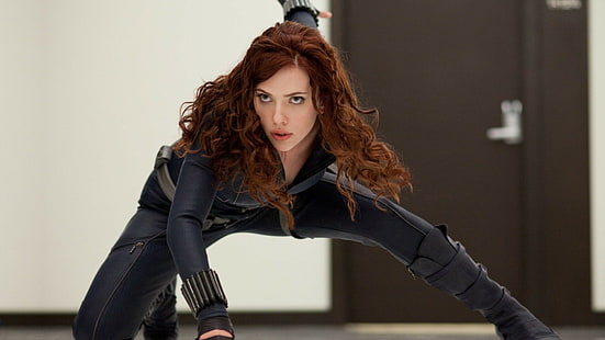 supereroi, Scarlett Johansson, Black Widow, Iron Man 2, Marvel Cinematic Universe, Sfondo HD HD wallpaper