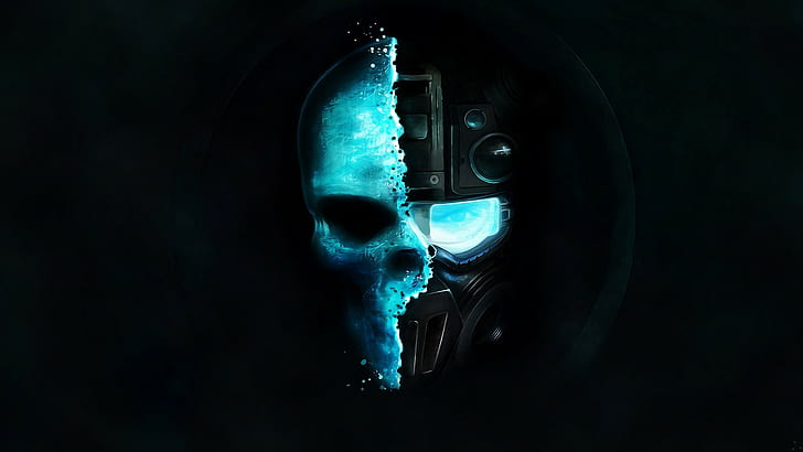 произведение искусства, череп, Tom Clancys Ghost Recon: Advanced Warfighter, HD обои