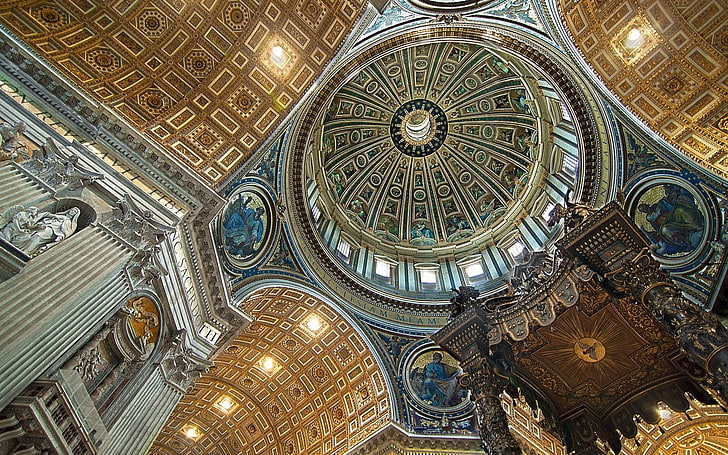 Architektur, Basilika, Stadt, Interieur, Peter 039 s, Vatikan, HD-Hintergrundbild