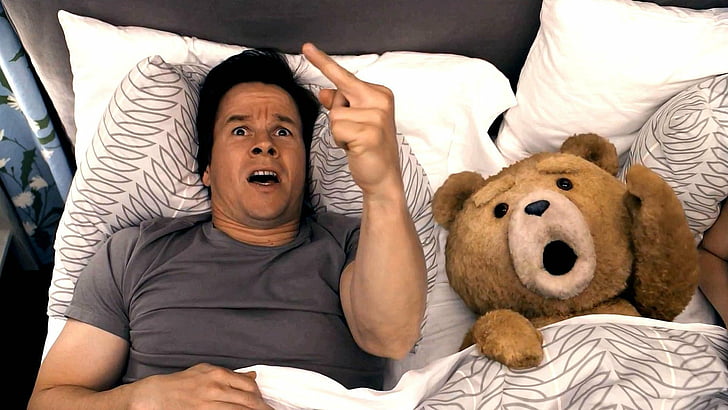 Film, Ted, Mark Wahlberg, Ted (Personnage du film), Fond d'écran HD