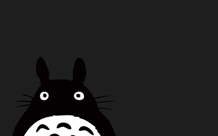 il mio vicino totoro-Anime Character Wallpaper, silhouette di illustrazione di animali, Sfondo HD