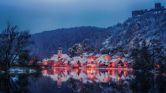 Bavaria, Germany, winter, HD wallpaper HD wallpaper