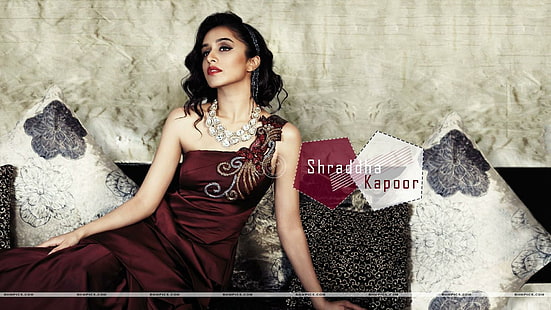 Olhar real de Shraddha Kapoor, celebridades de bollywood, celebridades femininas, bollywood, atriz, shraddha kapoor, vestido, HD papel de parede HD wallpaper