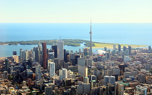Toronto Canada, city, day, buildings, photo, pics, HD wallpaper HD wallpaper