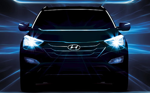 Wunderschöner Hyundai Santa Fe 2013, schwarzer Hyundai Tucson, Hyundai Santa FE, HD-Hintergrundbild HD wallpaper