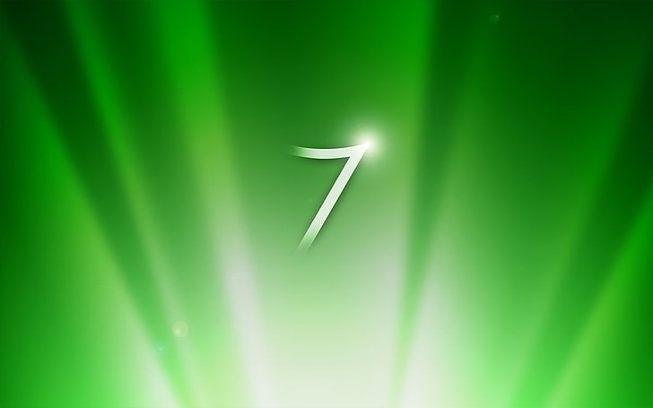 7 green Wallpaper 27 - Windows 7 Technology Windows HD Art, verde, blanco, 7, microsoft, siete, vista, Fondo de pantalla HD