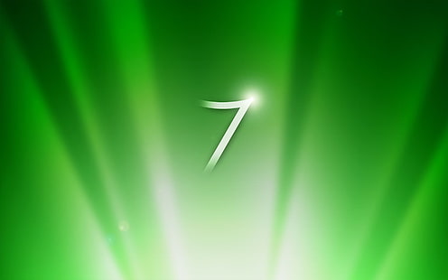7 зеленых обоев 27 - Windows 7 Technology Windows HD Art, Green, white, 7, microsoft, seven, vista, HD обои HD wallpaper