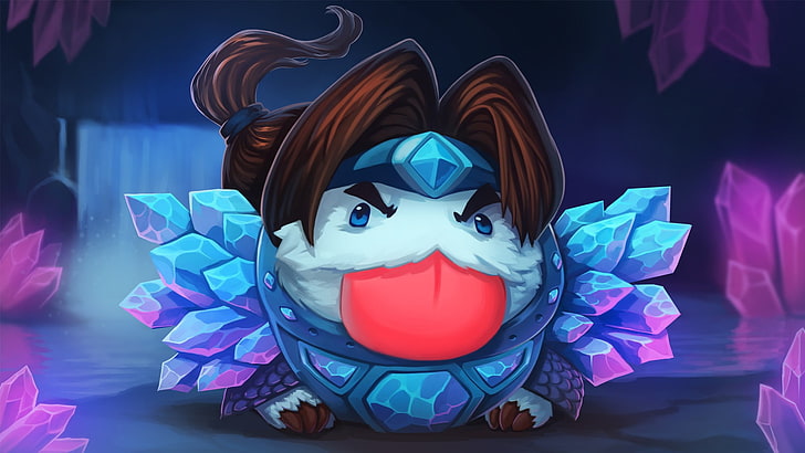 gray and brown character wallpaper, League of Legends, Poro, Taric, HD wallpaper