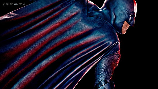 Иллюстрация Бэтмена, Бэтмен, Лига справедливости, Лига справедливости (2017), Бен Аффлек, супергерой, DC Comics, DC Universe, HD обои HD wallpaper