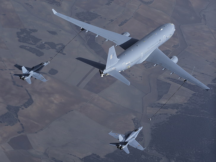 Höhe, die Fläche, Betankung, Royal Australian Air Force, die F-18, Airbus A330-MRTT, HD-Hintergrundbild