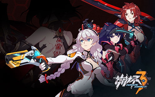 Anime, Benghuai Xueyuan, Kiana Kaslana, Murata Himeko, Raiden Mei, HD wallpaper HD wallpaper