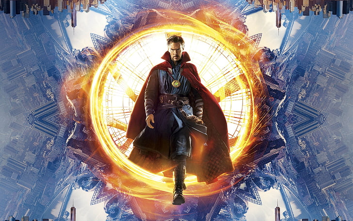 Doctor Strange-2016 Movie Posters Wallpaper, man with red cape wallpaper, HD wallpaper