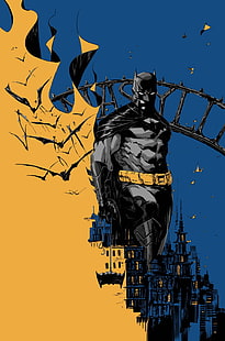 Иллюстрация Бэтмена, Бэтмен, Бэтмен Вечный, HD обои HD wallpaper