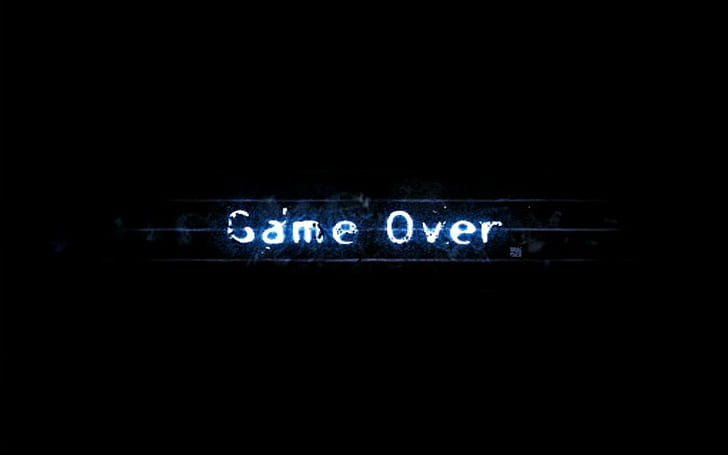 game over, game over, HD wallpaper