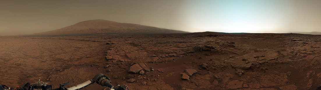 земля засухи, ландшафт, Марс, космос, Любопытство, HD обои HD wallpaper