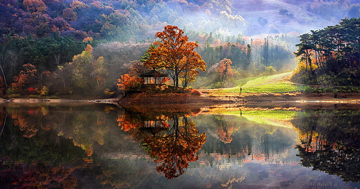 Stunning Reflected Landscapes, HD wallpaper
