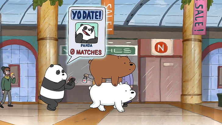 Wir nackten Bären, Cartoon, HD-Hintergrundbild