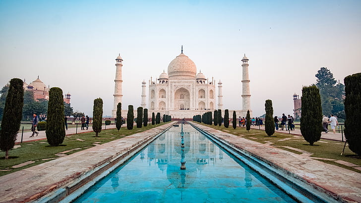 Taj Mahal Agra India 4K, Mahal, India, Agra, Taj, Sfondo HD