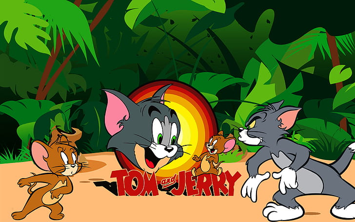 Том и Джери Анимационни филми за деца Full Hd тапети 2560 × 1600, HD тапет
