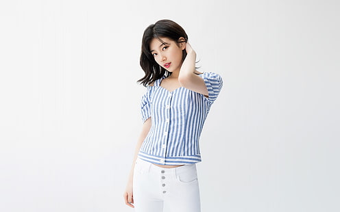 suji, момиче, бяло, kpop, корейско, азиатско, HD тапет HD wallpaper