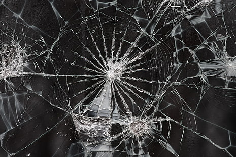 glass cracks, splinters, broken, HD wallpaper HD wallpaper
