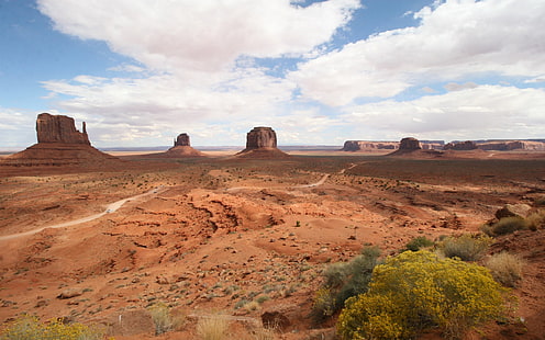 الطبيعة الصحراوية المشهد نصب وادي أريزونا الولايات المتحدة الأمريكية خلفيات عالية الدقة لأجهزة الكمبيوتر المحمول والكمبيوتر اللوحي 2560 × 1600، خلفية HD HD wallpaper