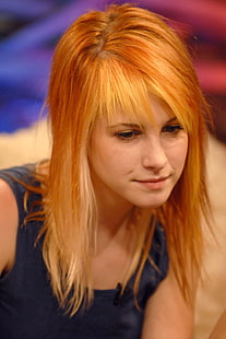 Hayley Williams, Paramore, penyanyi, berambut merah, wanita, mata hijau, Wallpaper HD HD wallpaper