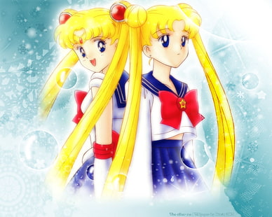 Tapeta Sailormoon, Sailor Moon, dziewczyna, blondynka, spojrzenie, Tapety HD HD wallpaper