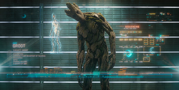 Groot illustration, underverk, Galaxens väktare, galaxens väktare, Groot, HD tapet HD wallpaper