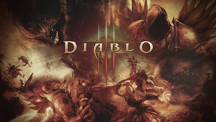 Diablo, Diablo III, Tyrael (Diablo III), HD тапет